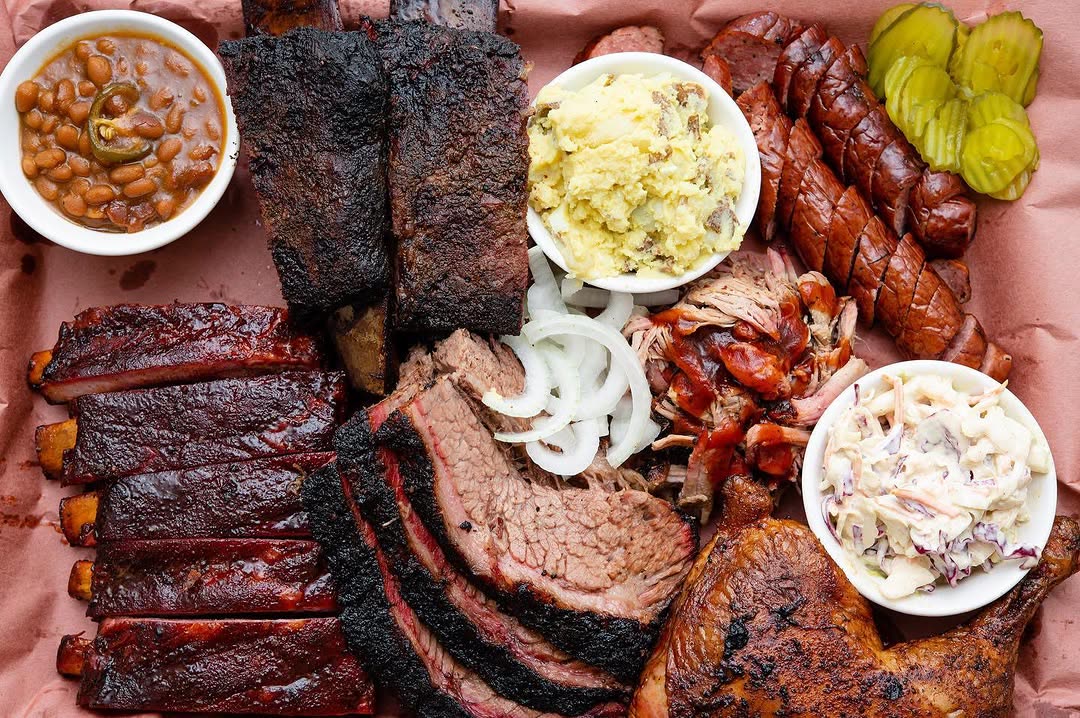 JB's Smokehouse full-service catering spread